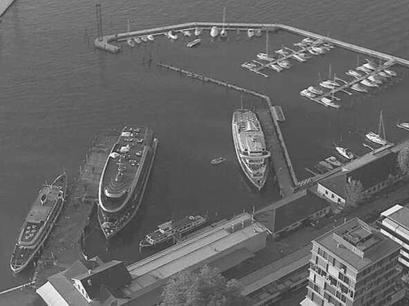 Hafen Bregenz von oben