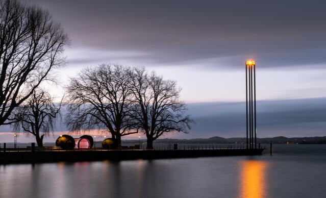 Leuchtturm am Hafen Bregenz